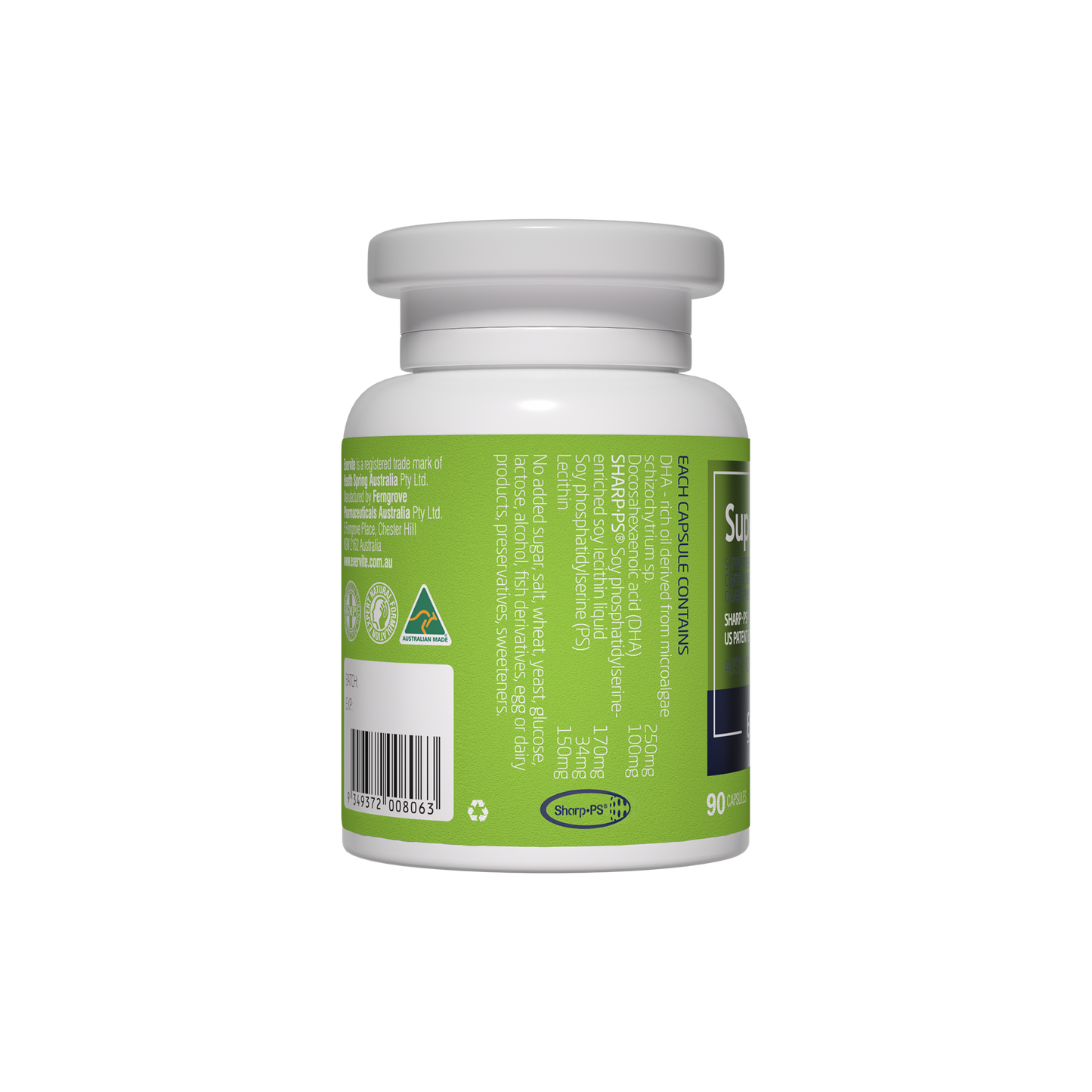 Super Brain Brain Health Supplement 90 Capsules | Enervite