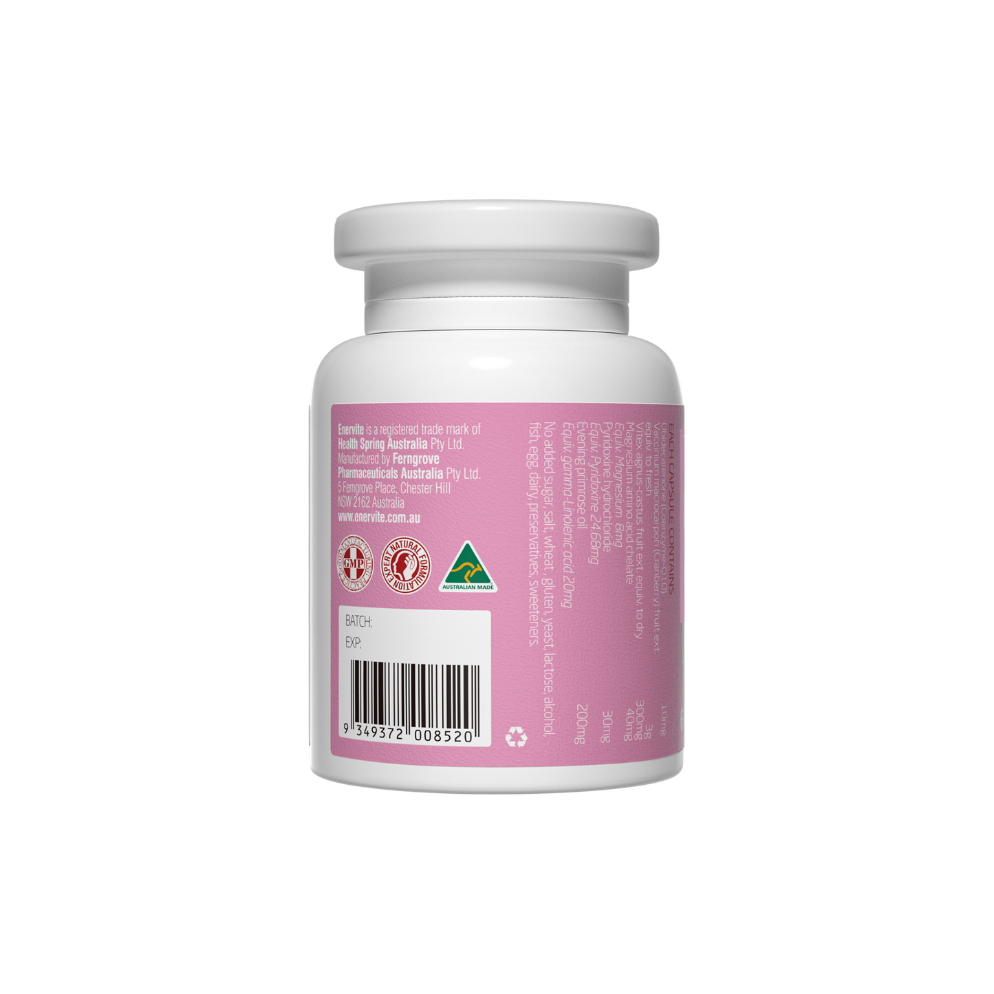 Women's Health Support Supplement 60 Capsules | Enervite