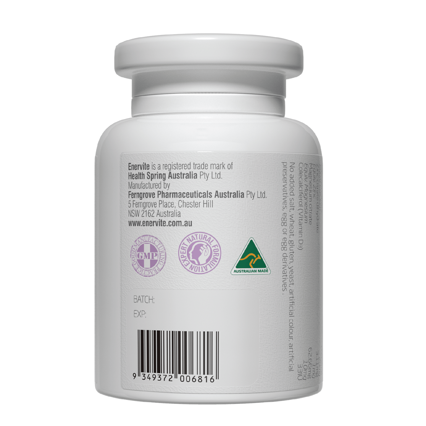 Milk Calcium with Vitamin D 150 Tablets for Bone Support | Enervite