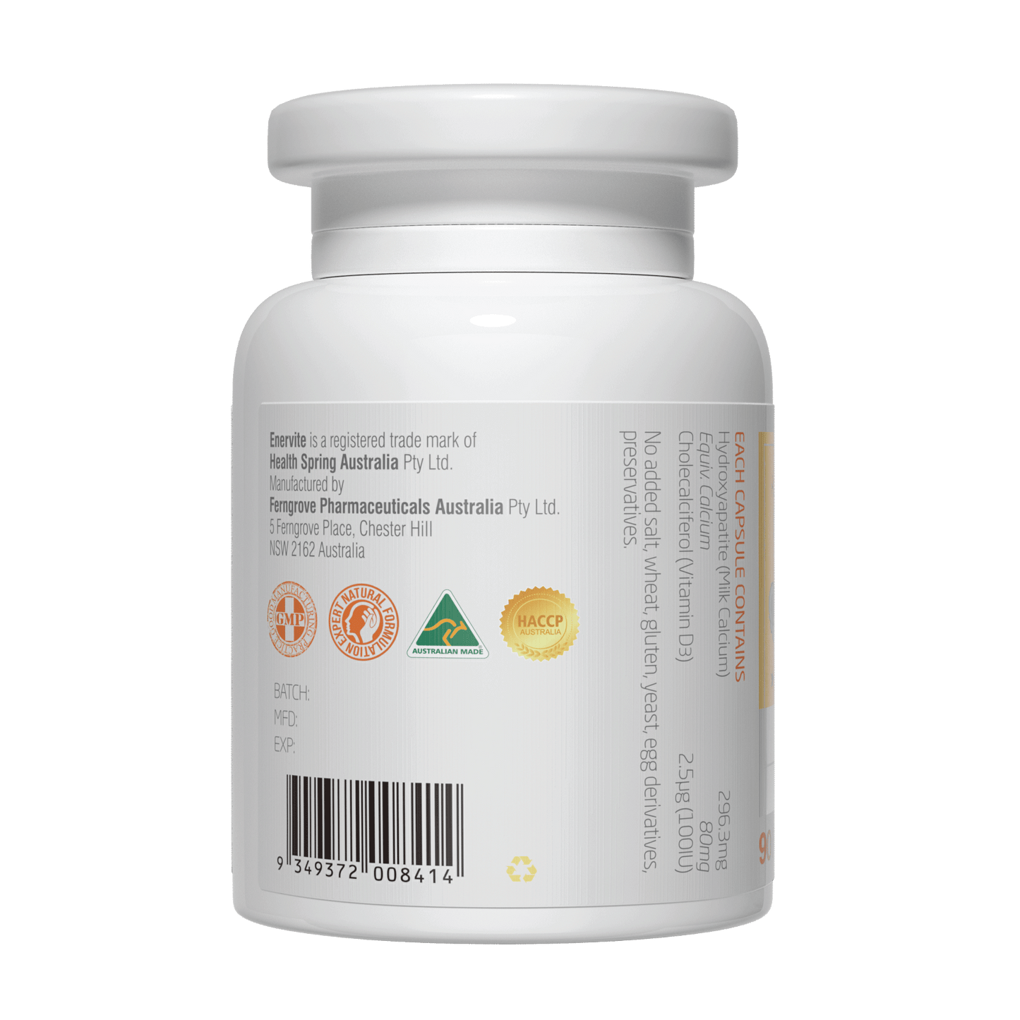 Kids Milk Calcium Softgel Capsules | Enervite