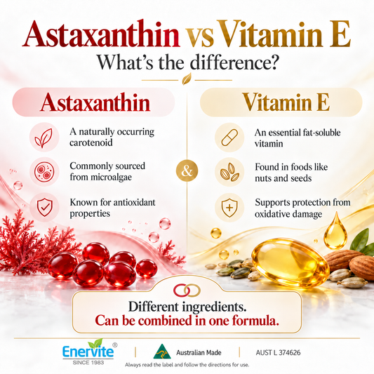 Astaxanthin vs Vitamin E: What's the Difference and Can They Work Together?