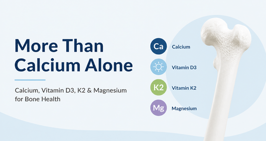 Calcium, Vitamin D3, K2 & Magnesium: What Do They Do for Bone Health?