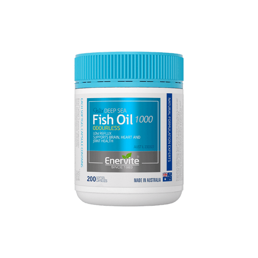 Deep Sea Fish Oil 1000mg Omega-3 200 Capsules | Enervite