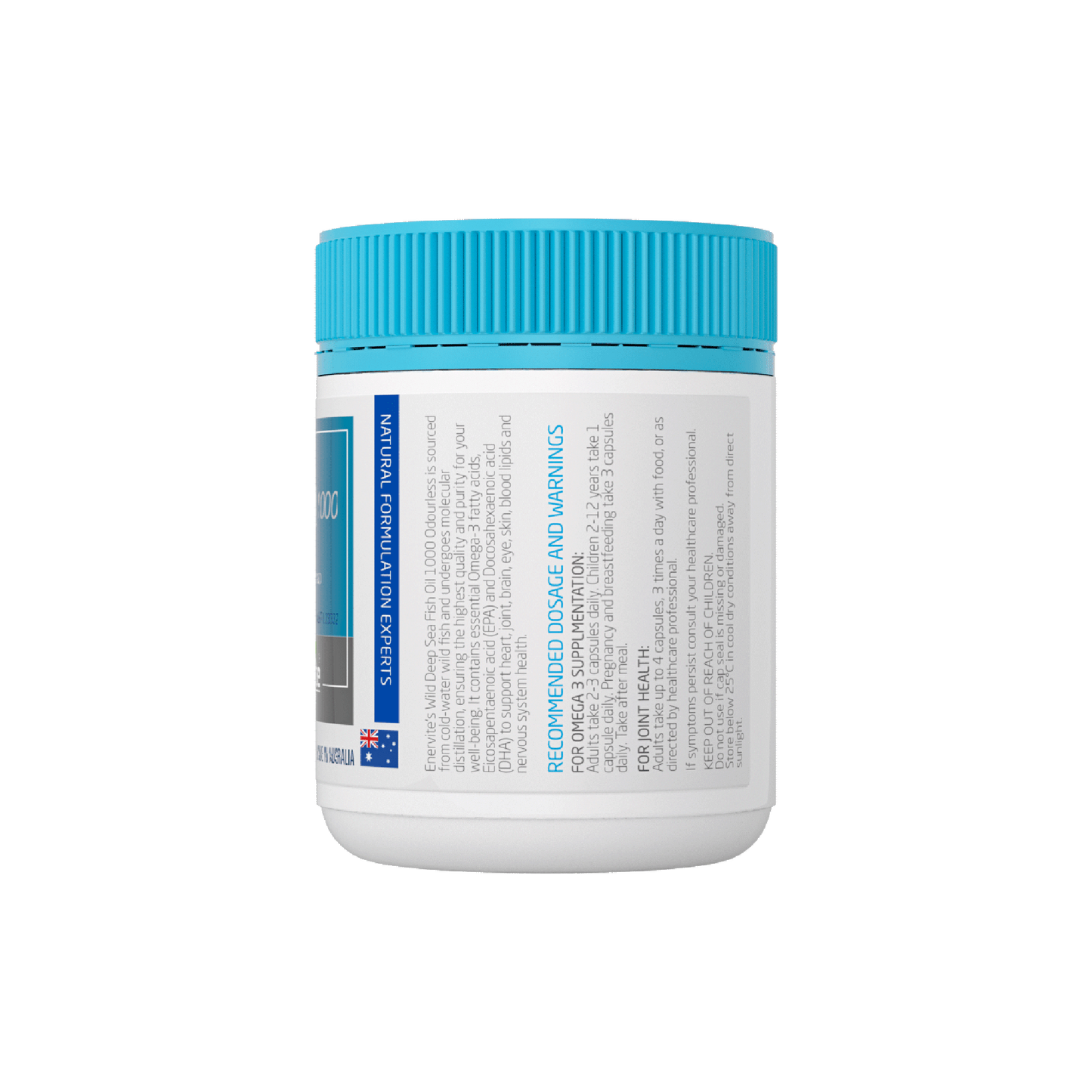 Deep Sea Fish Oil 1000mg Omega-3 200 Capsules | Enervite