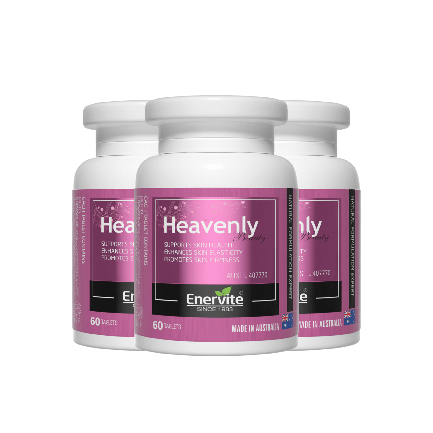 Heavenly Wellness Supplement 60 Tablets for Daily Vitality 3 pack | Enervite(25% off)