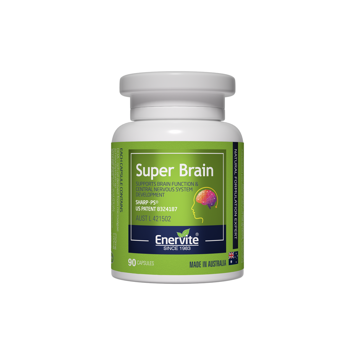 Super Brain Brain Health Supplement 90 Capsules | Enervite – ENERVITE