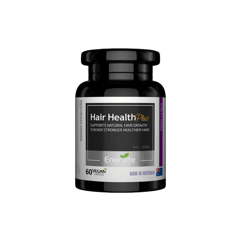 Hair Health Support Supplement 60 Capsules for Growth & Strength | Enervite