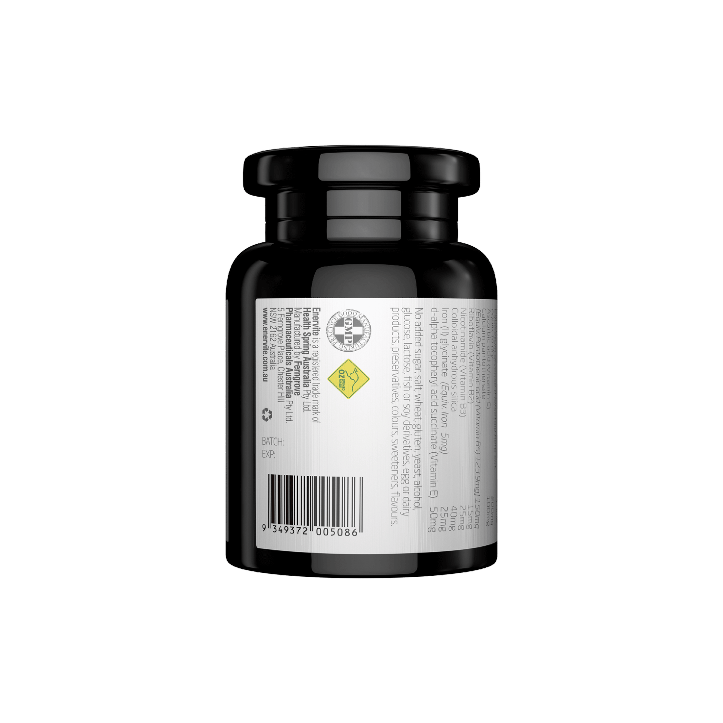 Hair Health Support Supplement 60 Capsules for Growth & Strength | Enervite