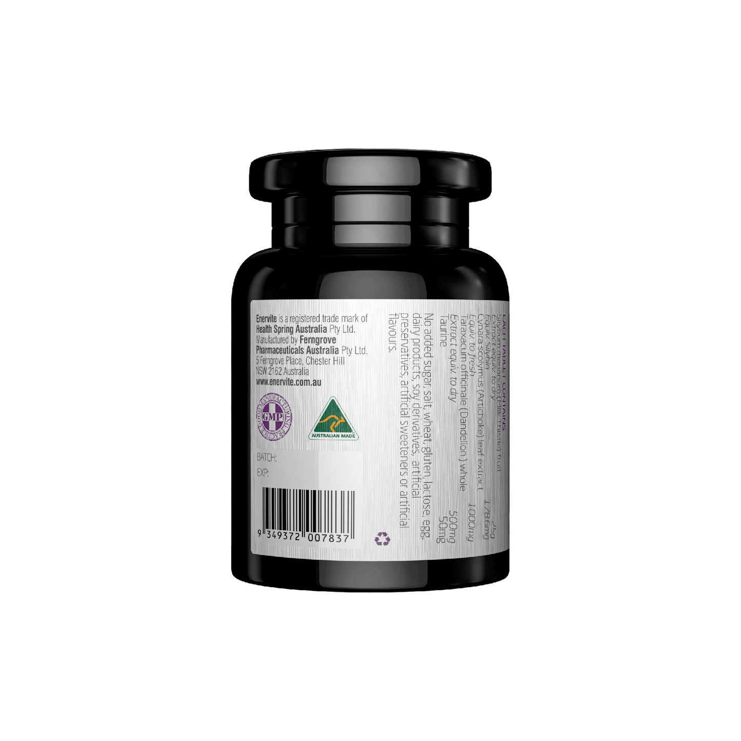 Milk Thistle Liver Detox Complex 25000 60 Tablets | Enervite