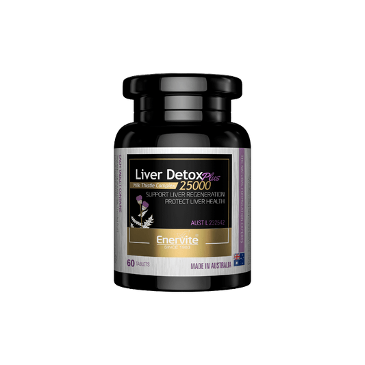 Milk Thistle Liver Detox Complex 25000 60 Tablets | Enervite