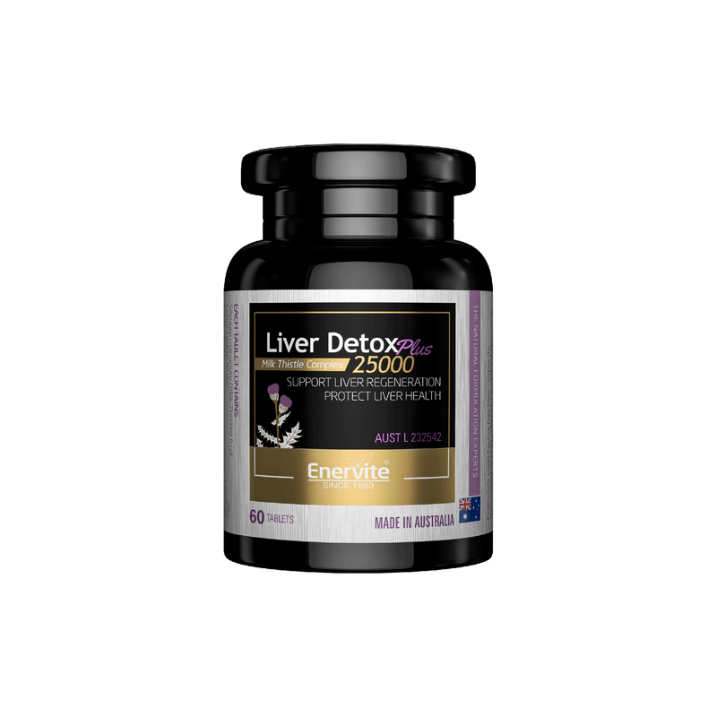 Milk Thistle Liver Detox Complex 25000 60 Tablets | Enervite