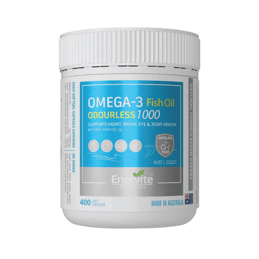 Deep Sea Fish Oil 1000mg Omega-3 400 Capsules | Enervite
