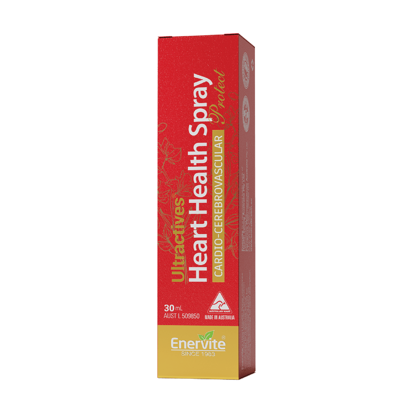 Heart Health Oral Spray | Herbal Cardiovascular Support | Australian Made 30mL | Enervite