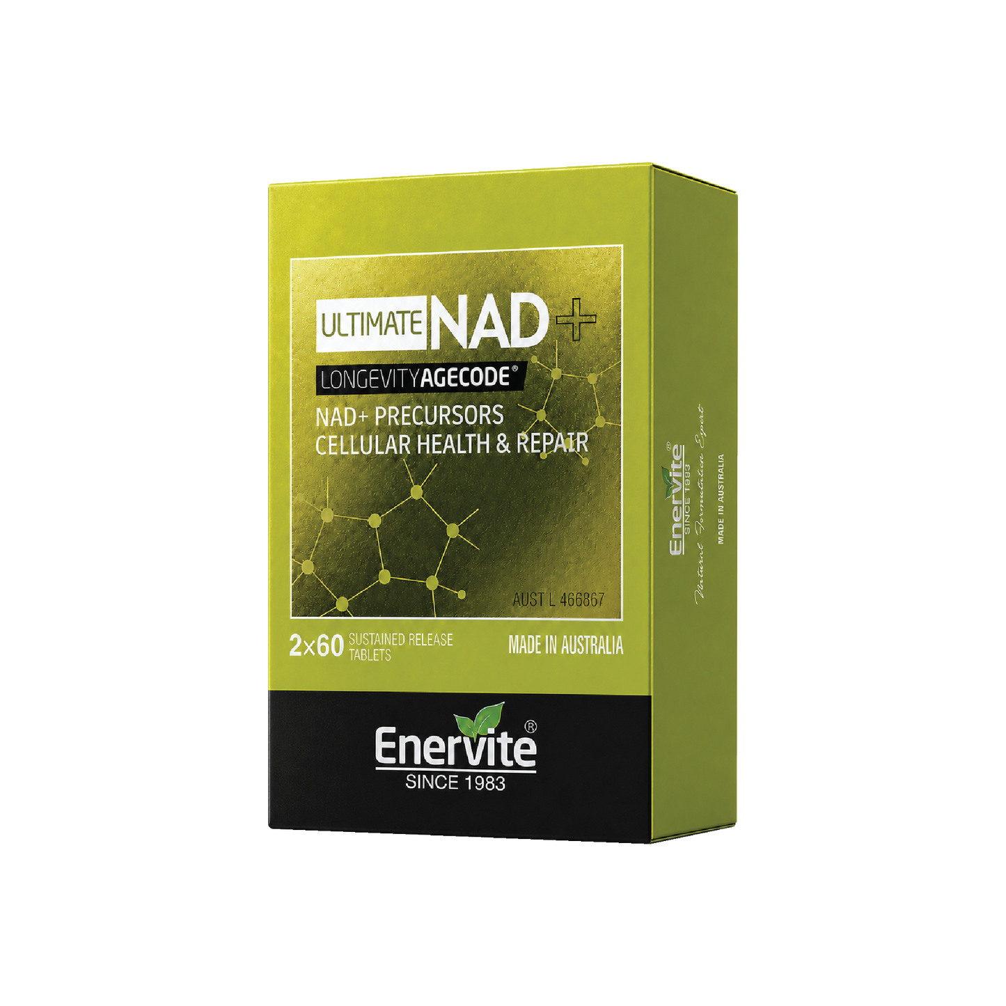 Ultimate NAD+ Longevity Formula | Sustained Release Tablets | Enervite