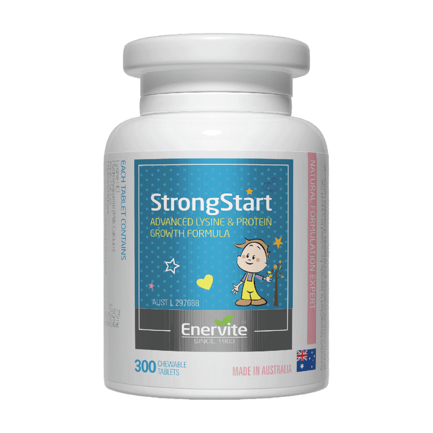 Strong Start Kids Growth Formula 300 Tablets | Enervite