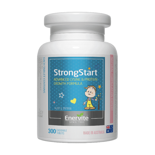 Strong Start Kids Growth Formula 300 Tablets | Enervite