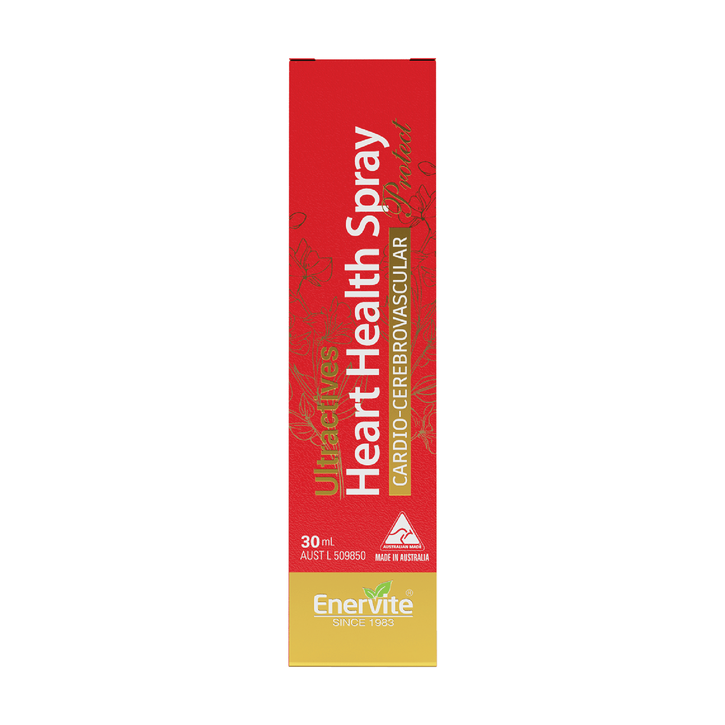 Heart Health Oral Spray | Herbal Cardiovascular Support | Australian Made 30mL | Enervite