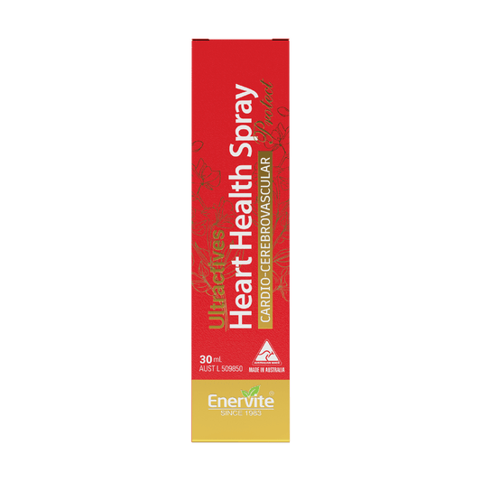 Heart Health Oral Spray | Herbal Cardiovascular Support | Australian Made 30mL | Enervite