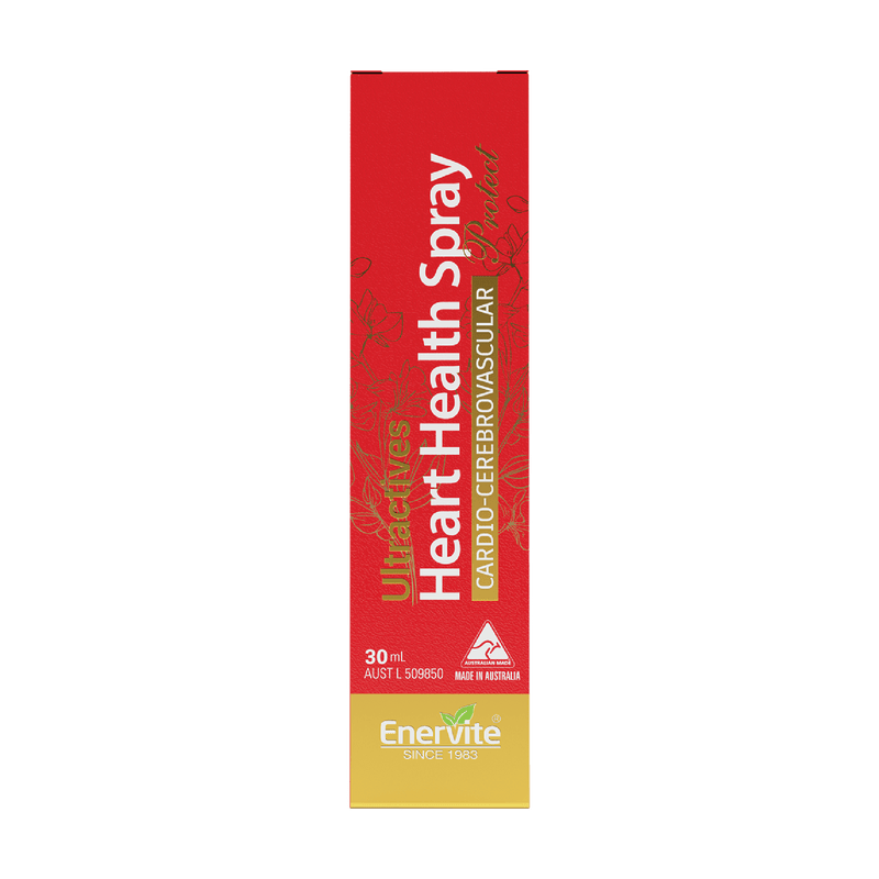 Heart Health Oral Spray | Herbal Cardiovascular Support | Australian Made 30mL | Enervite