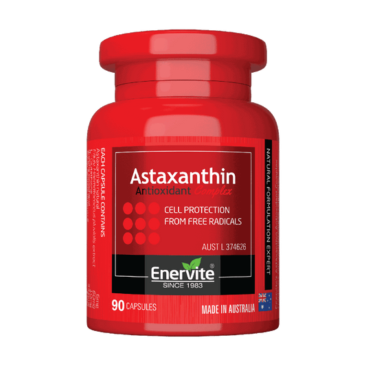 Astaxanthin Antioxidant Supplement 90 Capsules | Enervite