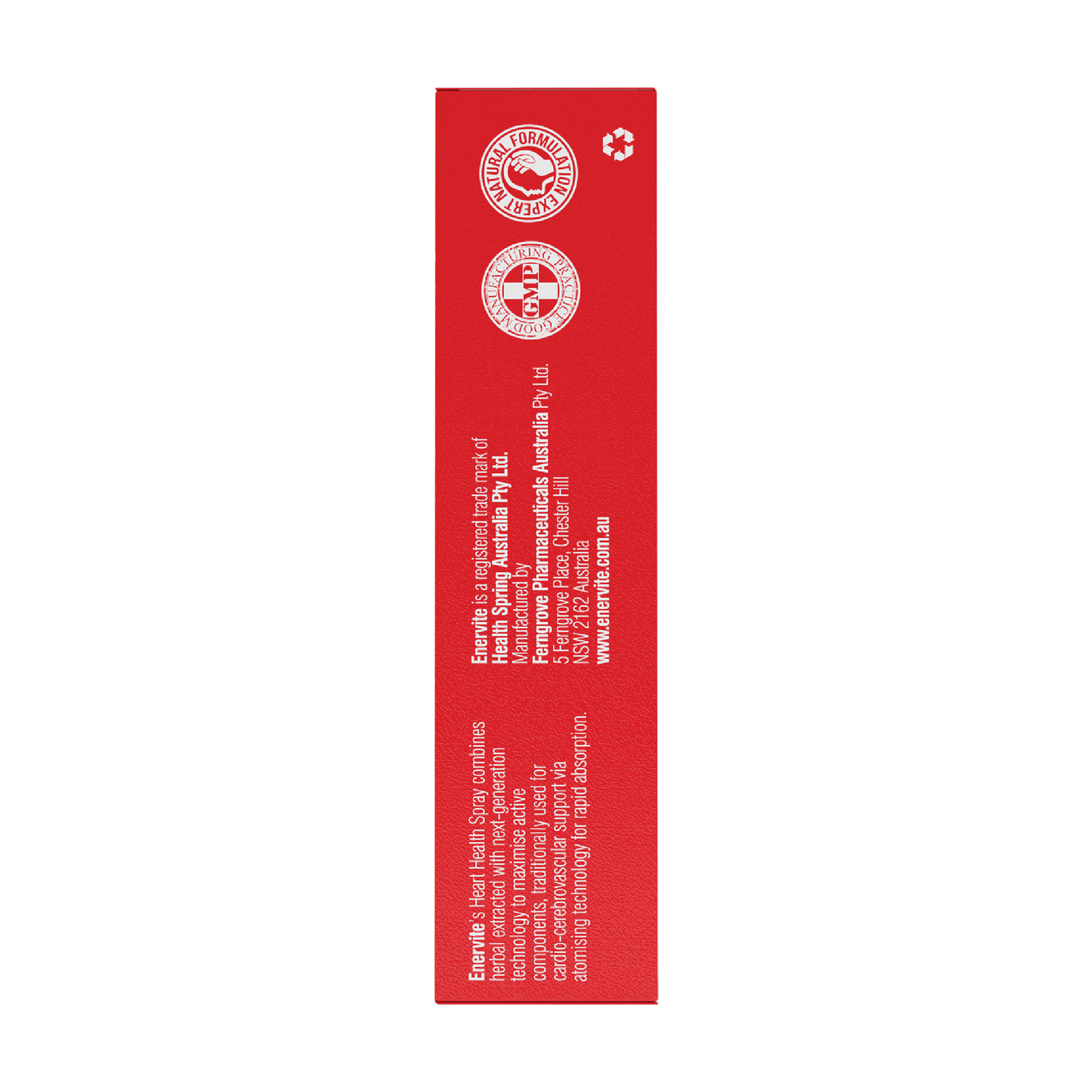 Heart Health Oral Spray | Herbal Cardiovascular Support | Australian Made 30mL | Enervite