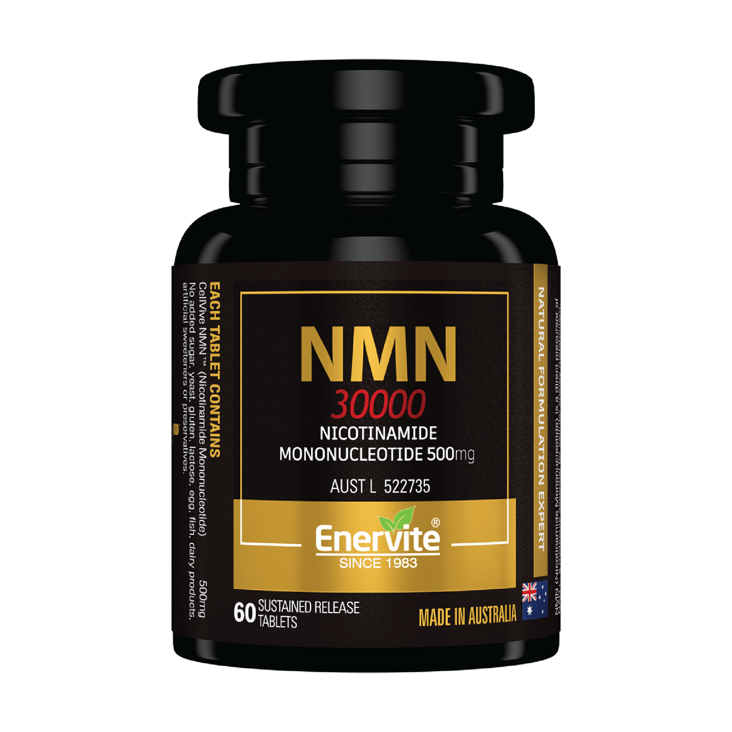 NMN 500mg Sustained-Release 60 Tablets | Enervite