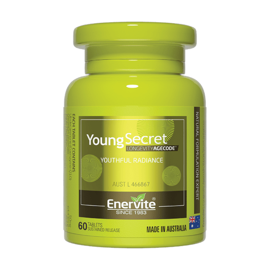 Young Secret Anti-Ageing Supplement 60 Tablets | Enervite