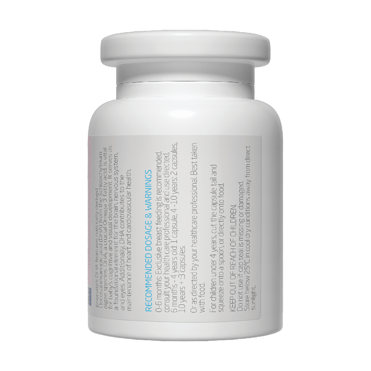 DHA for Kids 90 Capsules for Brain & Eye Support | Enervite