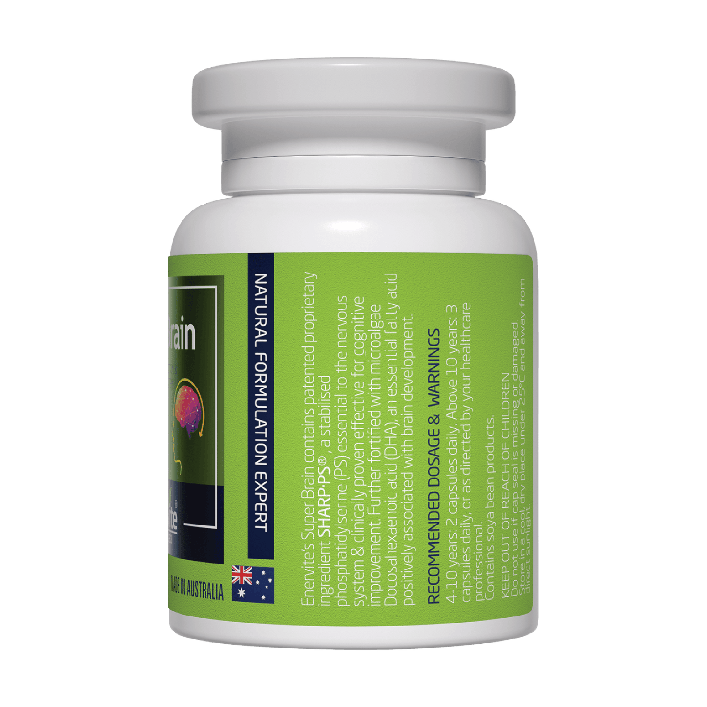 Super Brain Brain Health Supplement 90 Capsules | Enervite