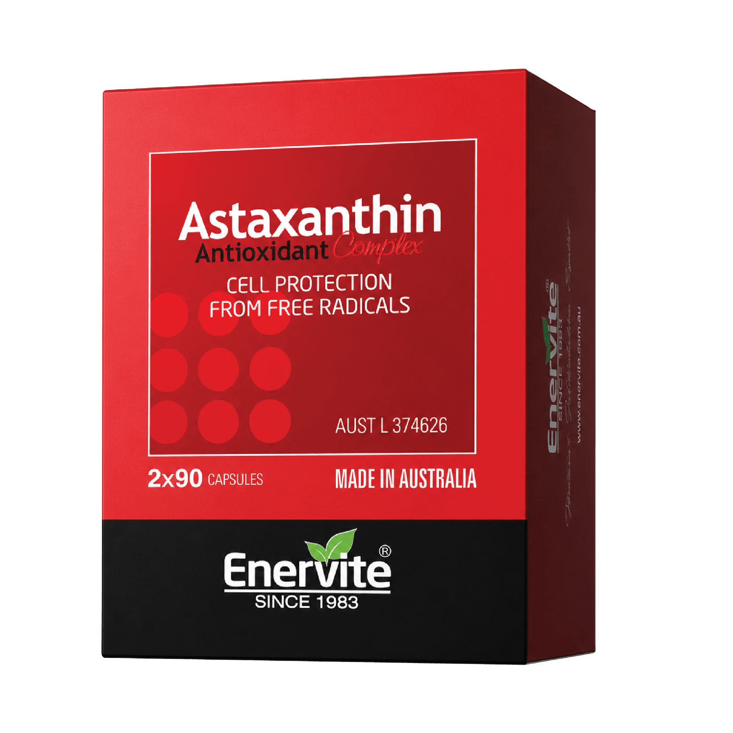 Astaxanthin 12mg Daily Dose  90's*2 Gift Pack | Enervite
