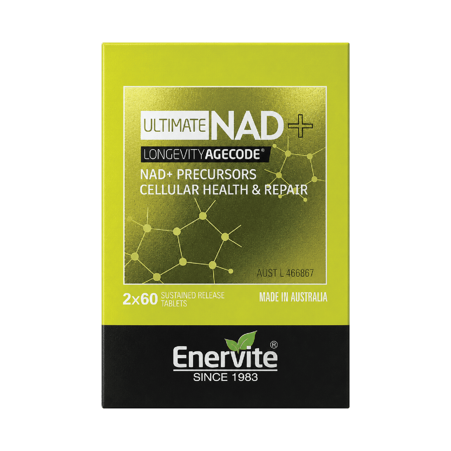 Ultimate NAD+ Longevity Formula | Sustained Release Tablets | Enervite