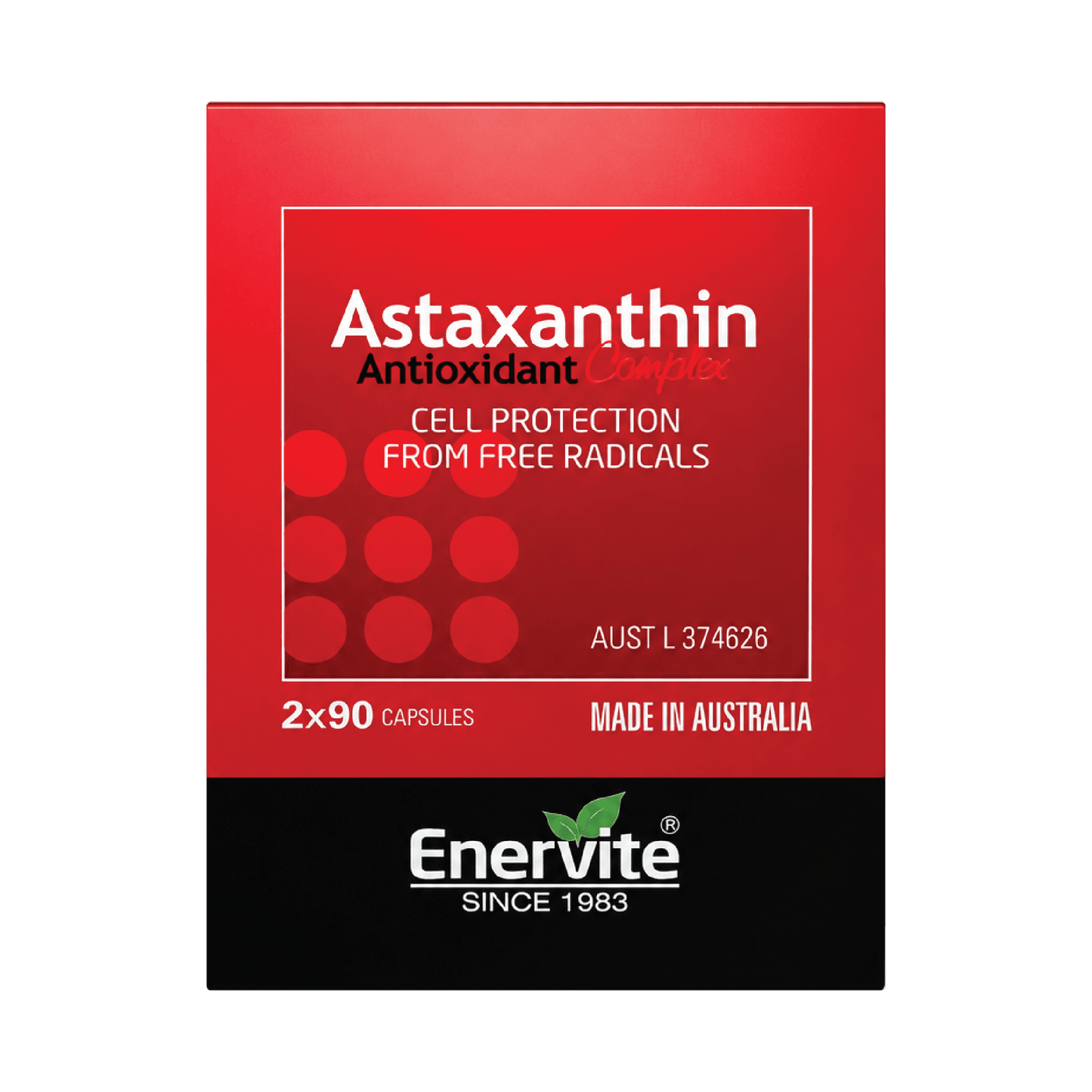 Astaxanthin 12mg Daily Dose  90's*2 Gift Pack | Enervite