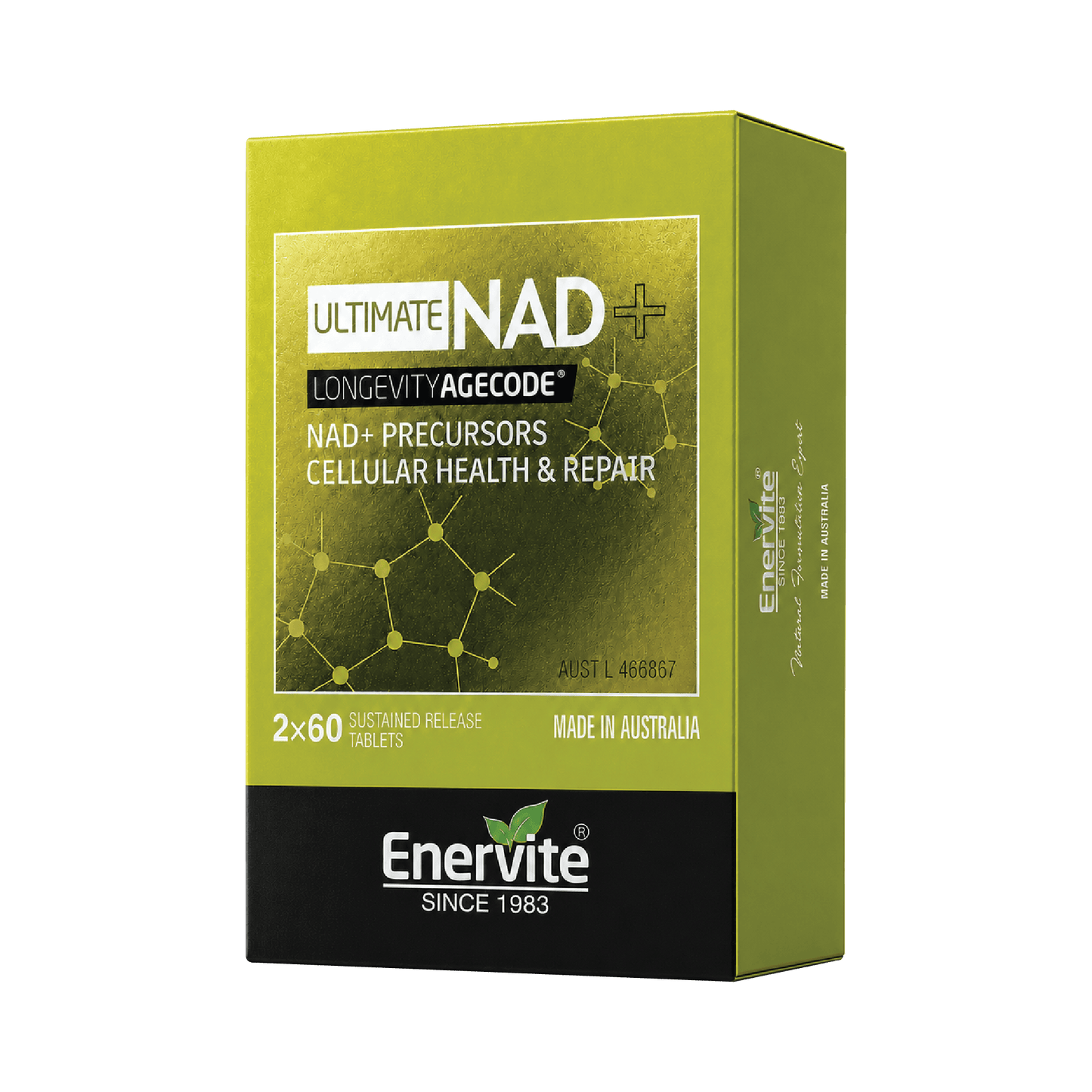 Ultimate NAD+ Longevity Formula | Sustained Release Tablets | Enervite