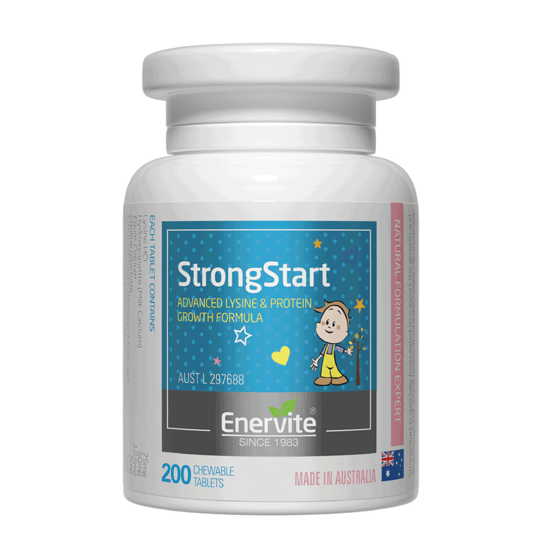 Strong Start Kids Growth Formula 200 Tablets | Enervite