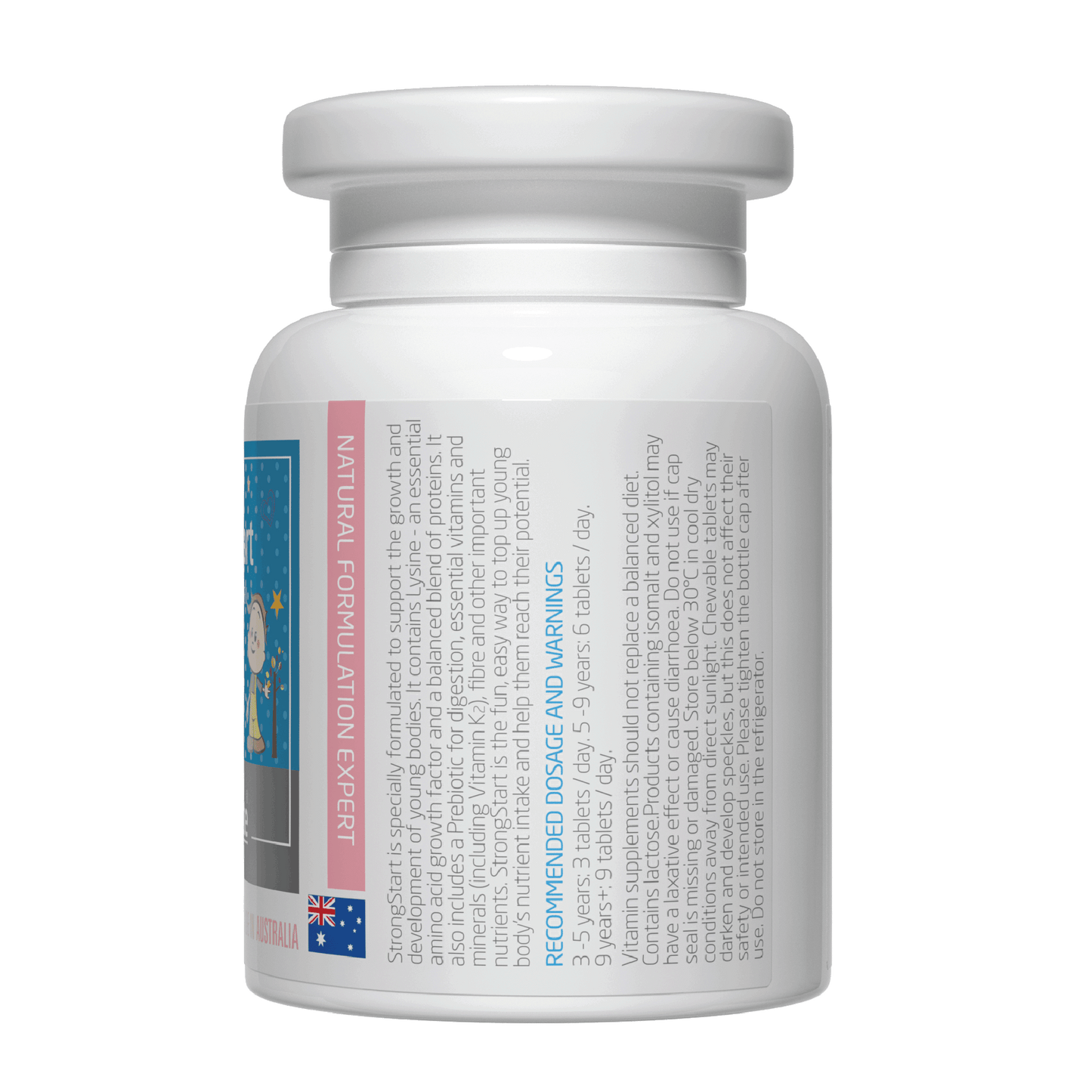 Strong Start Kids Growth Formula 200 Tablets | Enervite