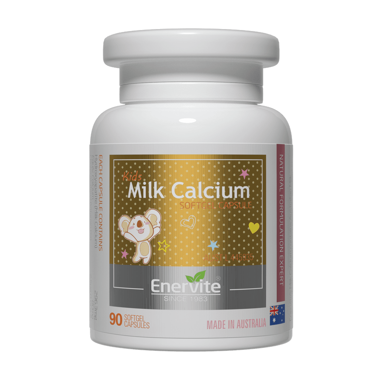 Kids Milk Calcium Softgel Capsules | Enervite