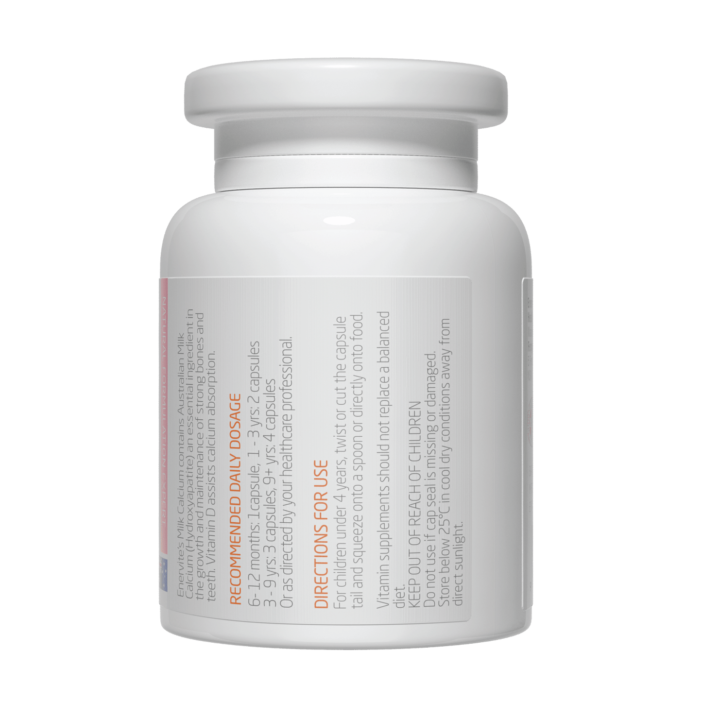 Kids Milk Calcium Softgel Capsules | Enervite