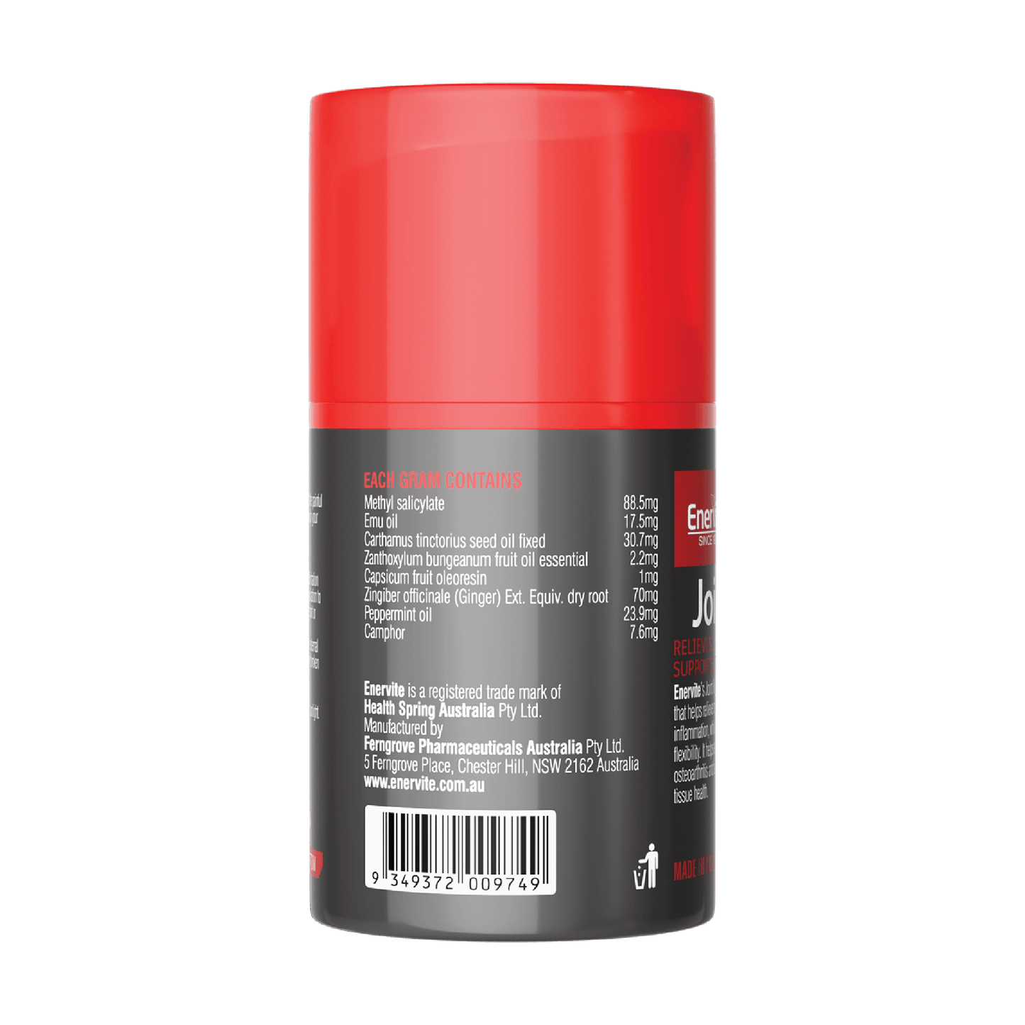 Joint Rub 50g for Muscle and Joint Comfort | Enervite