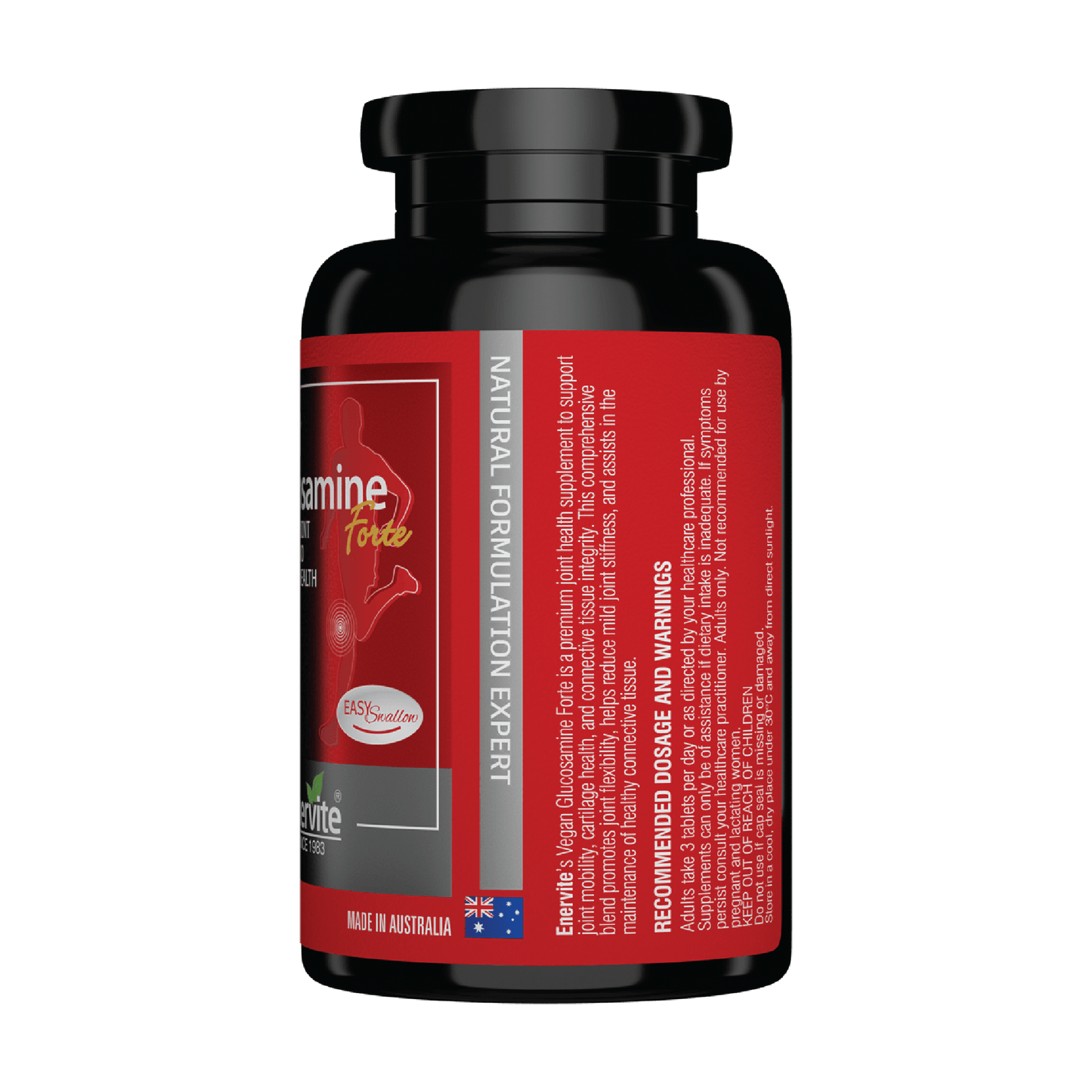 Vegan Glucosamine Forte 180 Tablets for Joint Support | Enervite