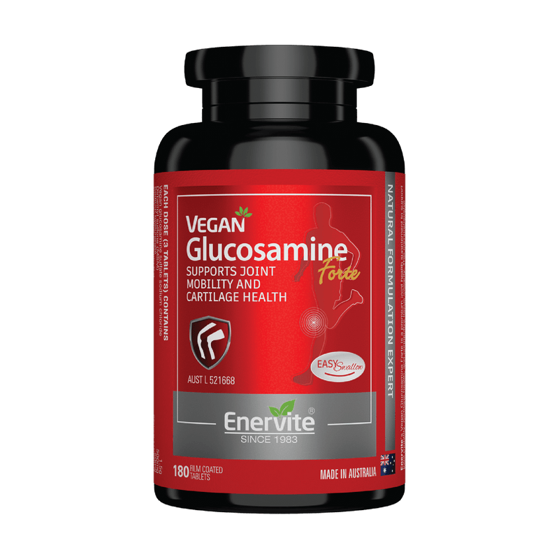 Vegan Glucosamine Forte 180 Tablets for Joint Support | Enervite
