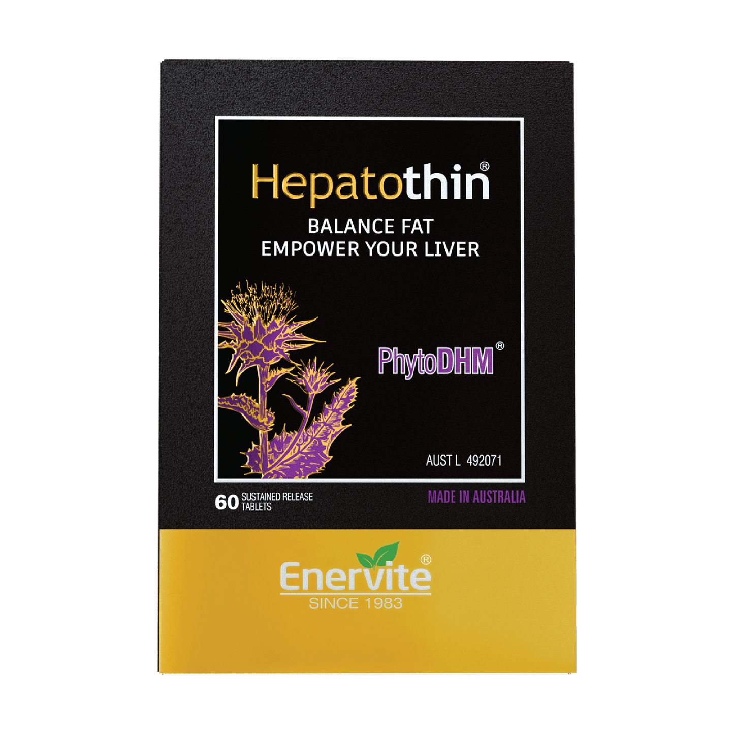 Hepatothin Liver Health Support Supplement | 60 Tablets | Enervite