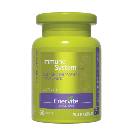 Immune System Supplement Vegan 60 Tablets | Enervite