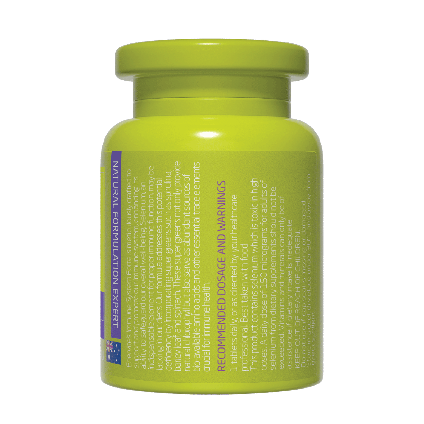 Immune System Supplement Vegan 60 Tablets | Enervite