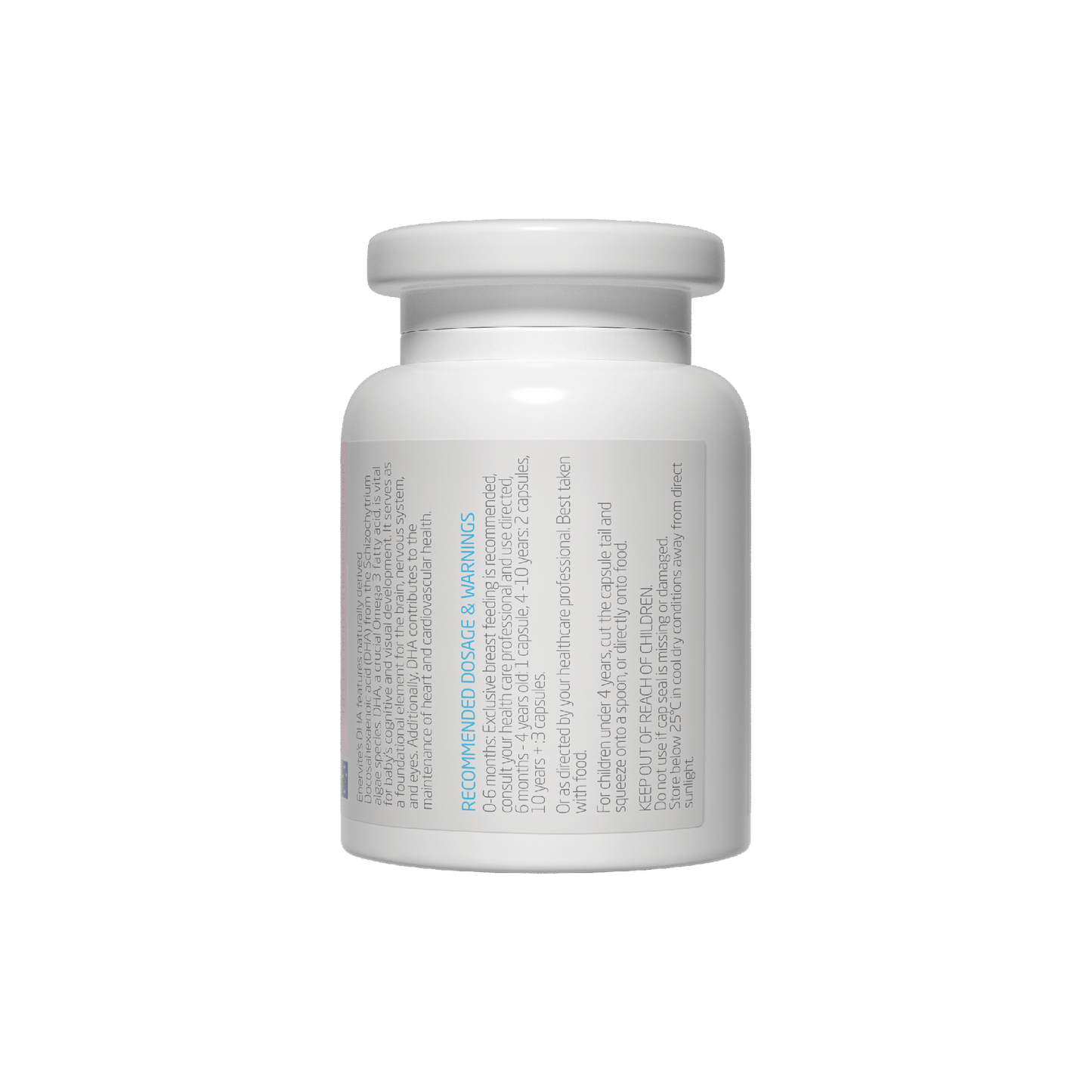 DHA for Kids 90 Capsules for Brain & Eye Support | Enervite