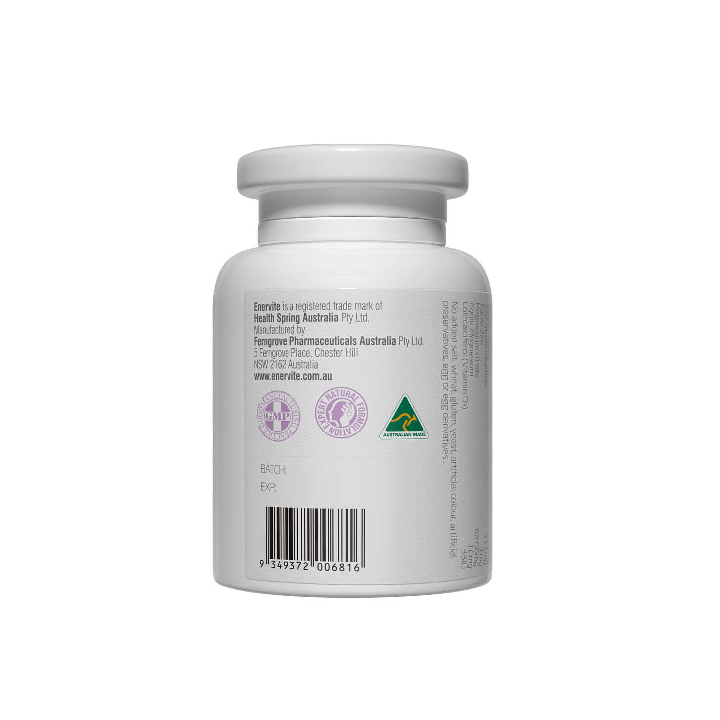 Milk Calcium with Vitamin D 150 Tablets for Bone Support | Enervite