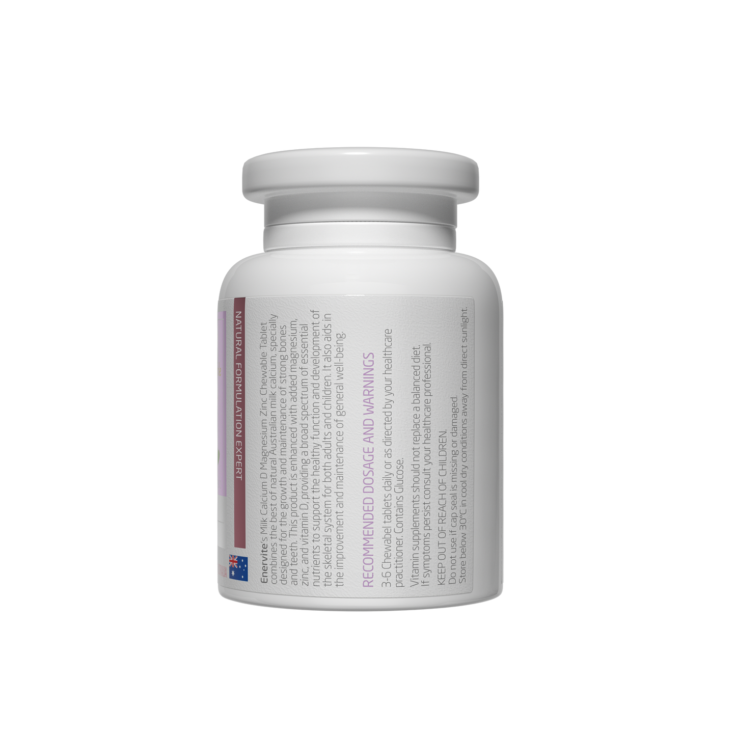 Milk Calcium with Vitamin D 150 Tablets for Bone Support | Enervite