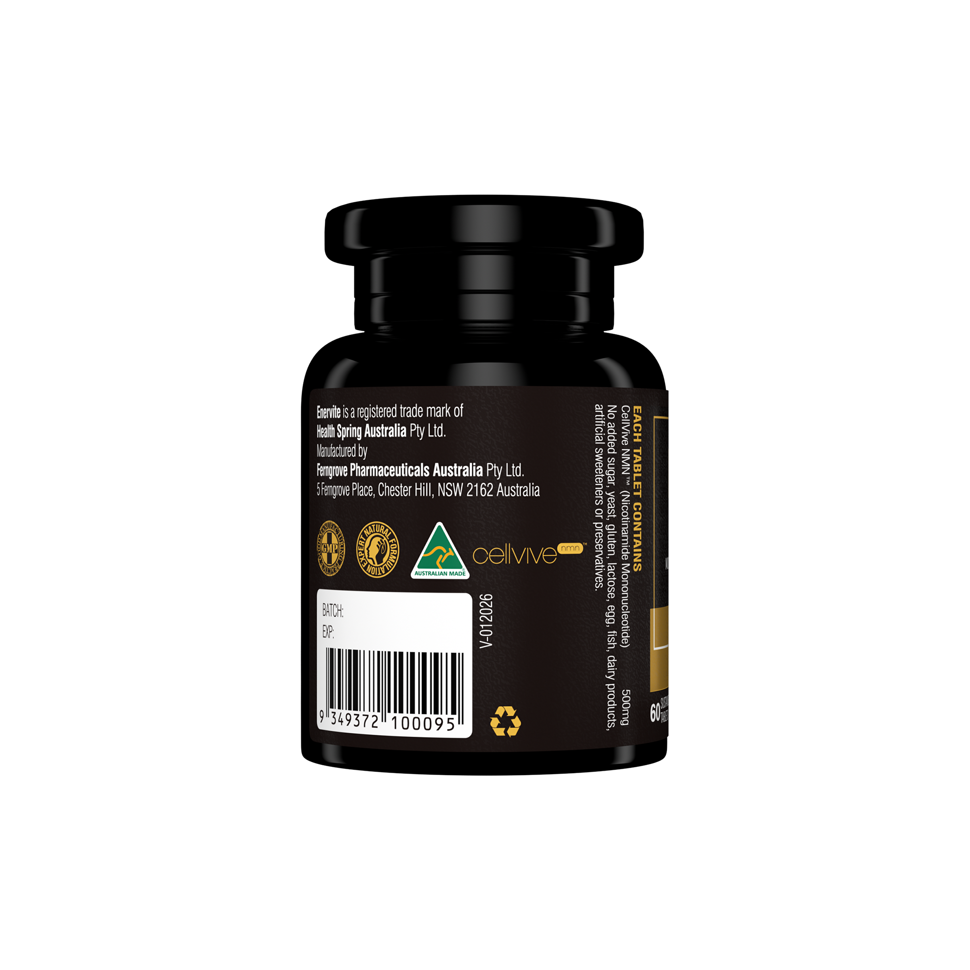 Enervite NMN 60 Tablets | NMN Supplement | Enervite – ENERVITE