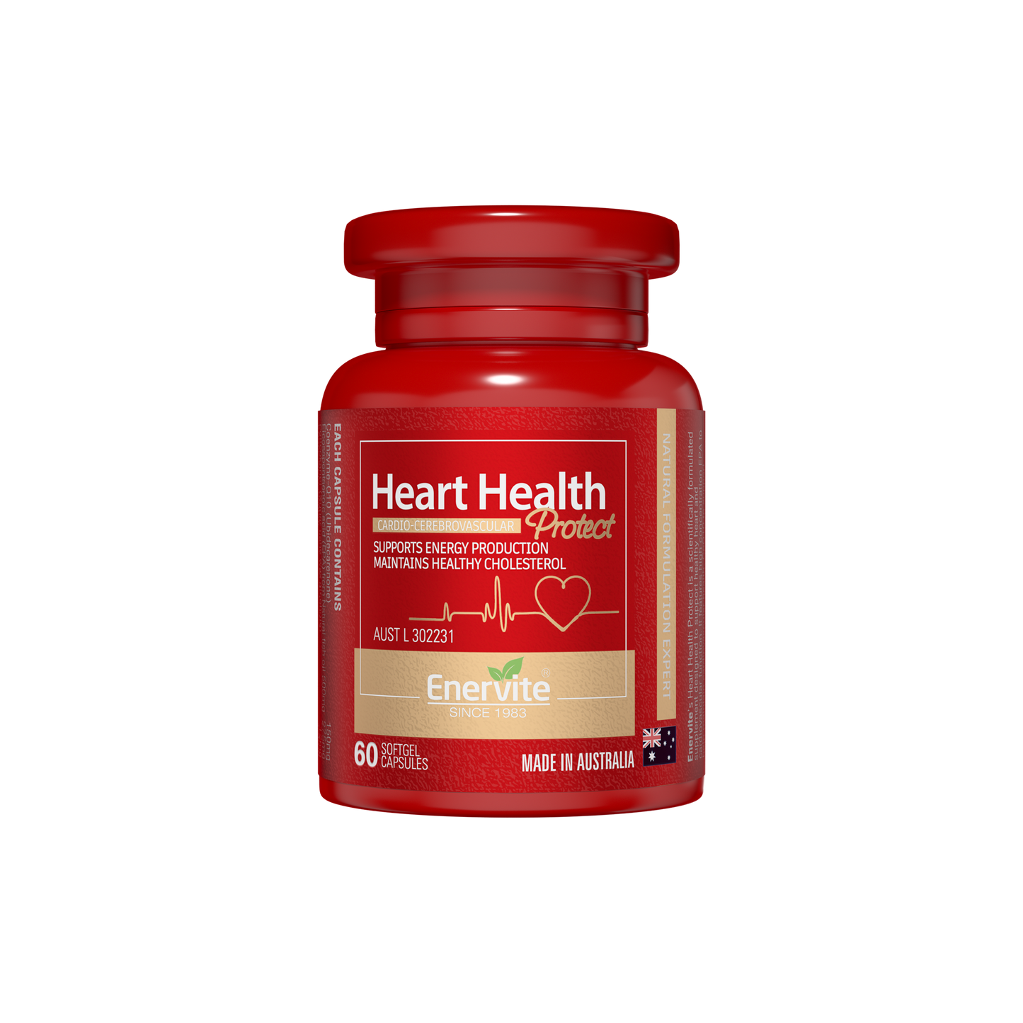CoQ10 150mg Heart Health Supplement 60 Capsules | Enervite