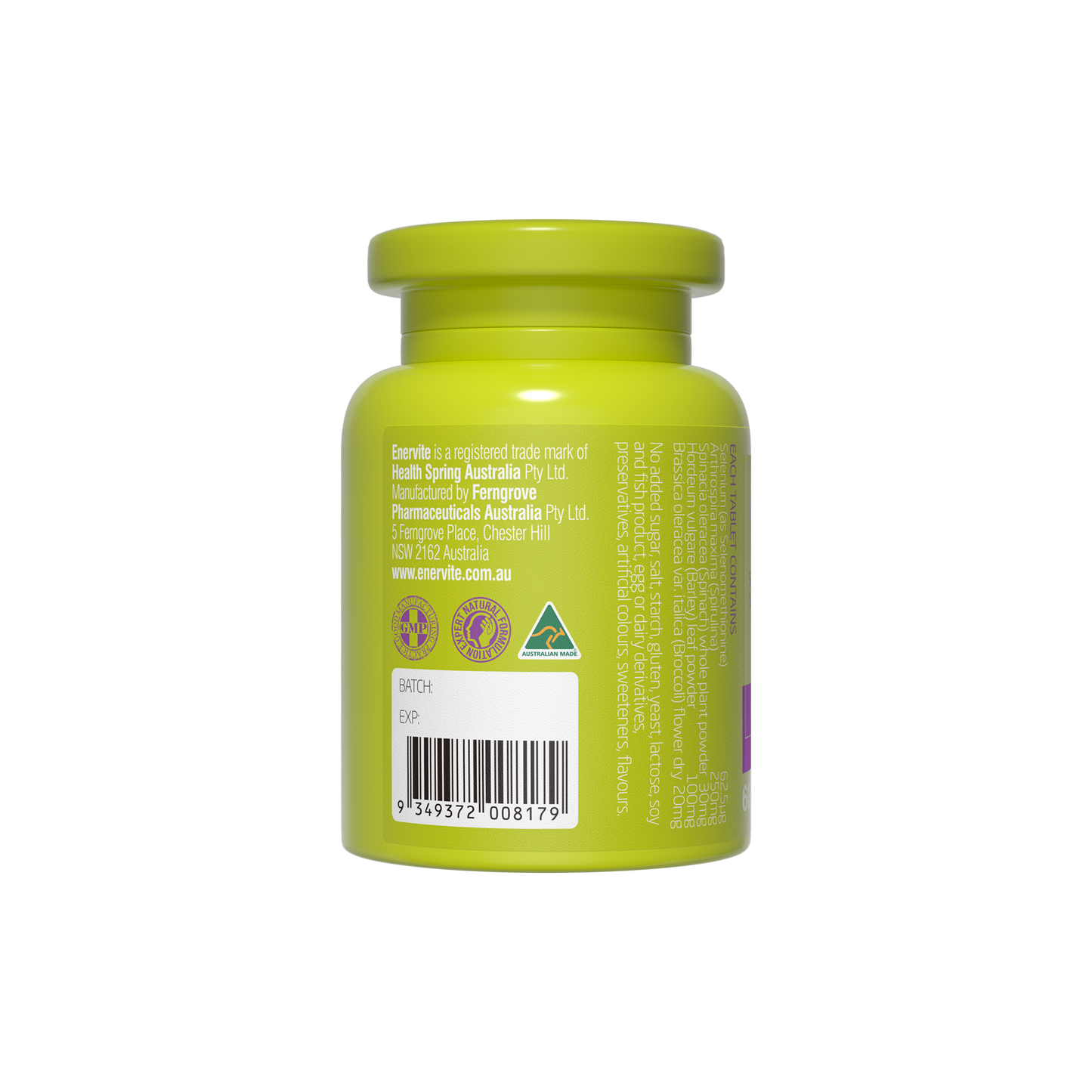 Immune System Supplement Vegan 60 Tablets | Enervite